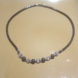 Metal beaded necklace
